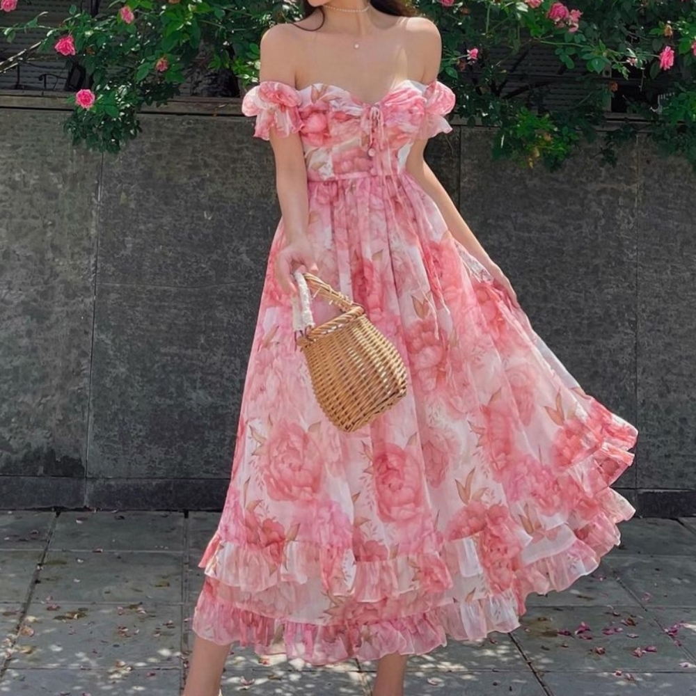 Rose Ruffle Dress - Picture 5 of 5